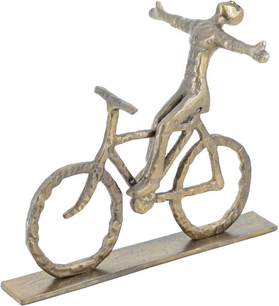 Decoratie beeld fiets goud - gold - Kolony - decoratie