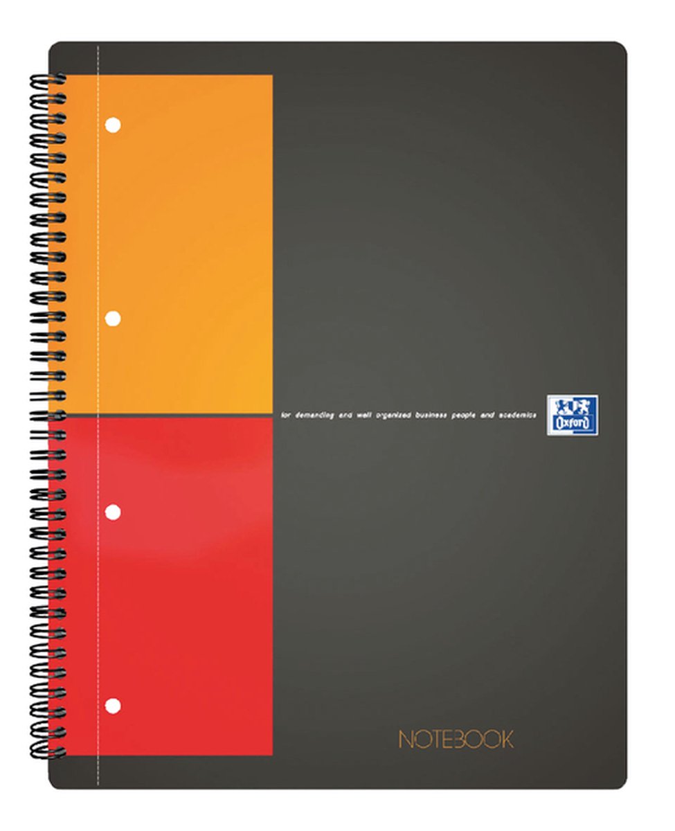 Spiraalblok oxf international notebook a4+ rt 5mm | 1 stuk | 5 stuks