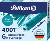 Inktpatroon Pelikan 4001 turquoise - 10 stuks