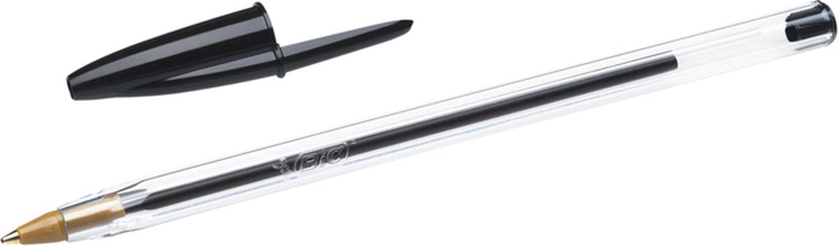 Balpen Bic Cristal Zwart Medium