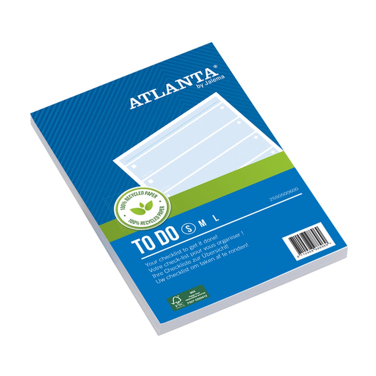 Djois Atlanta Things To Do Block - 100% gerecycled papier - FSC - voordeelpak 5 stuks