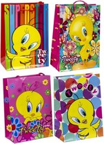 Disney - Tweety - Cadeauzakken giftbags - 4 stuks 23x16x9cm