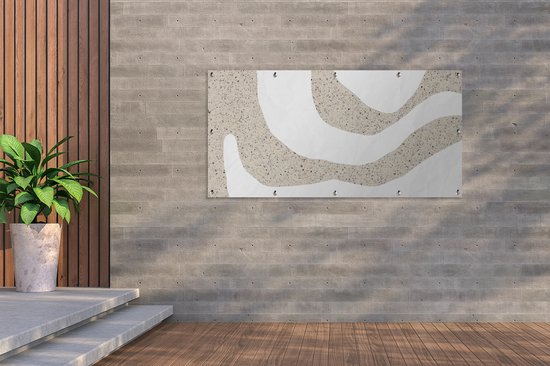 Affiche de clôture Abstrait - Glitter - Design - 200x100 cm - Toile de jardin