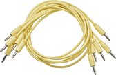 Black Market Modular Patch Cables 90mm Yellow (5-Pack) - Patchkabel