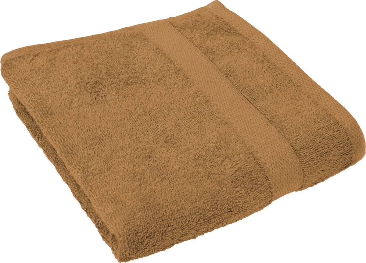 Handdoek - 70x140 cm - Donkeroranje - 450gr/m² - Extra zacht