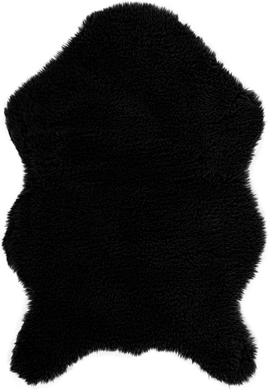 Peau de mouton LAMBSKIN - 60x90cm, black