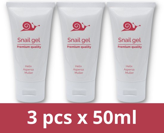 Camille Cosmetics | Slakkenslijm gel premium - slakkengel - bodygel - 3 x 50ml