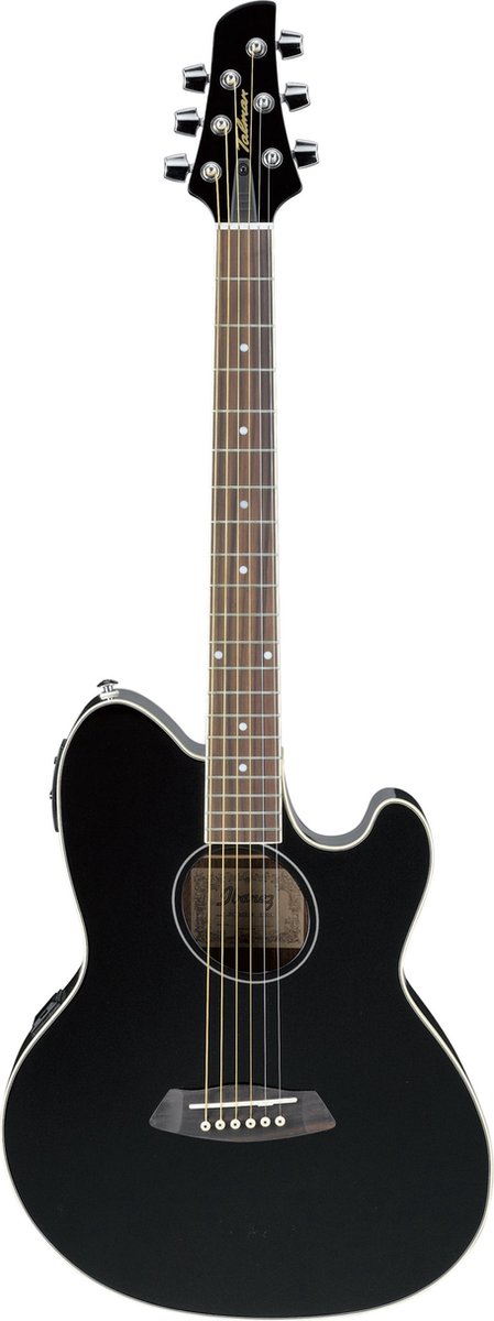 Ibanez TCY10E Black westerngitaar met cutaway