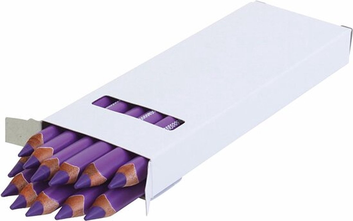Edu Jumbo kleurpotlood, violet, dikte 10 mm, vulling 6,25 mm, 12 stuk/ 1 doos
