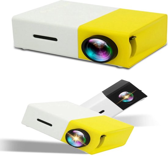 Videoprojector, 10.000 Lumen, Draagbare Projector, Ondersteunt 1080p Full Hd Mini Filmprojector Compatibel Met Tv Stick Smartphone Hdmi Usb Av