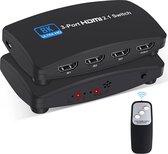 DrPhone HS7 8K@60Hz HDMI 2.1 Switch - HDMI Switch 3 IN 1 OUT – 48Gbps – HDCP 2.3 - Geschikt o.a voor Fire Stick, HDTV, PS4/5, etc
