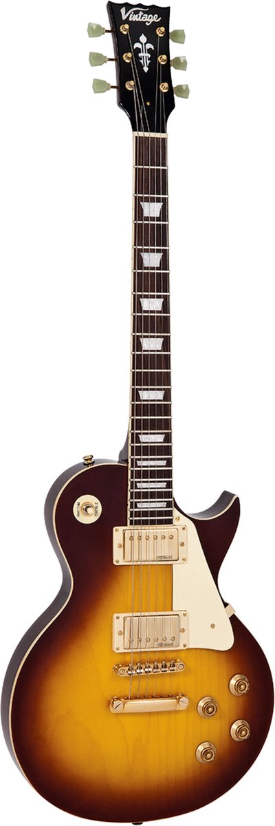 Vintage standaard Series V100TSB Tobacco Sunburst - Single-cut elektrische gitaar