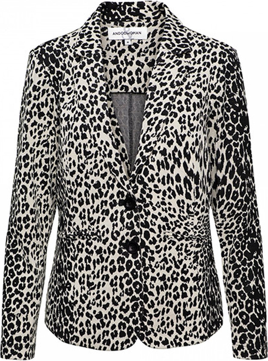 &Co Women blazer Diana Animal - Black