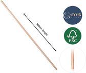 Synx Tools Bezemsteel 160cm - Bezems - bezem / Zaalveger  - Steel - Tuinbezem