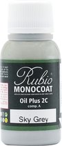 Rubio Monocoat Oil Plus 2C - Ecologische Houtolie in 1 Laag voor Binnenshuis - Sky Grey, 20 ml