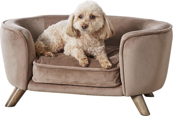 Enchanted hondenmand / sofa romy stone lichtbruin (67,5X40,5X30,5 CM) - Enchanted pet