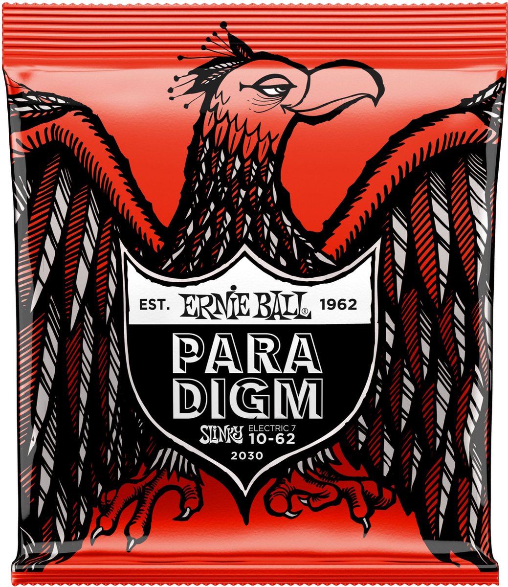 Ernie Ball EB2030 Paradigm 7-String 10-62 - Elektrische gitaarsnaren