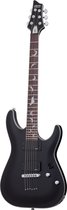 Schecter Damien Platinum 6 SBK Satin zwart - Elektrische gitaar