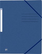 Elastomap oxford top file+ a4 donker blauw | Omdoos a 10 stuk | 50 stuks