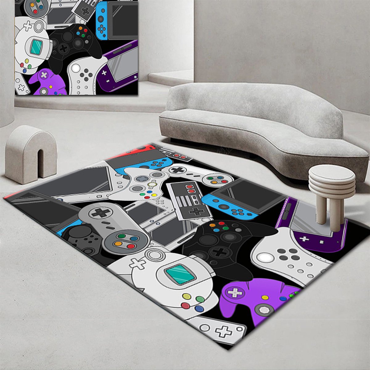 Tapijt Shaggy SPACE 3D B314 grijskleuring 160x220 cm