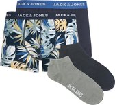 Jack & Jones JACPALMS WEEKENDSET Heren Ondergoed Blauw / Grijs 4-Delig - Maat L