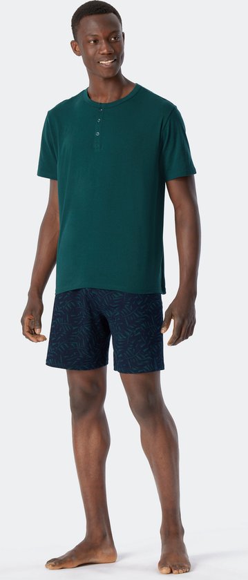 Schiesser - Vêtements de nuit Fashion - Pyjamas - 179106 - Vert foncé - 50