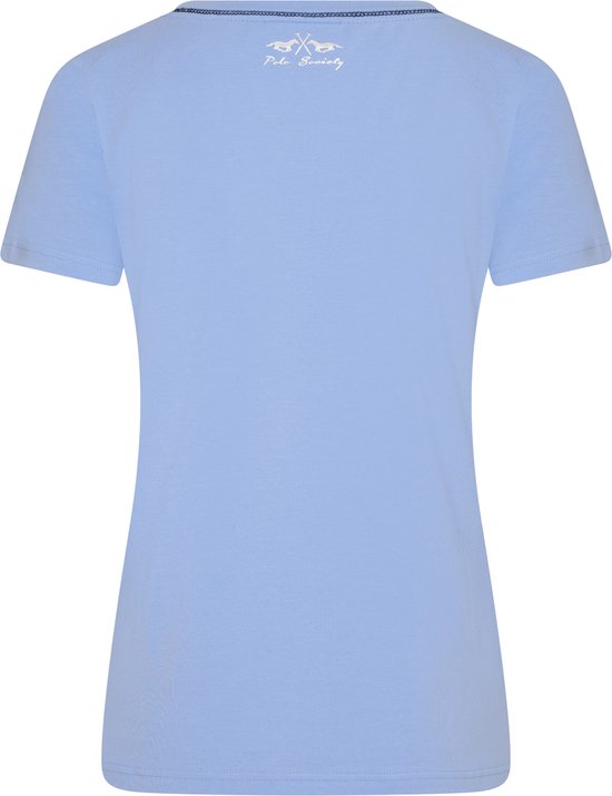 Hv Society Debora Cotton Stripe Shirt with Embroidered Logo Blue/White main image 1
