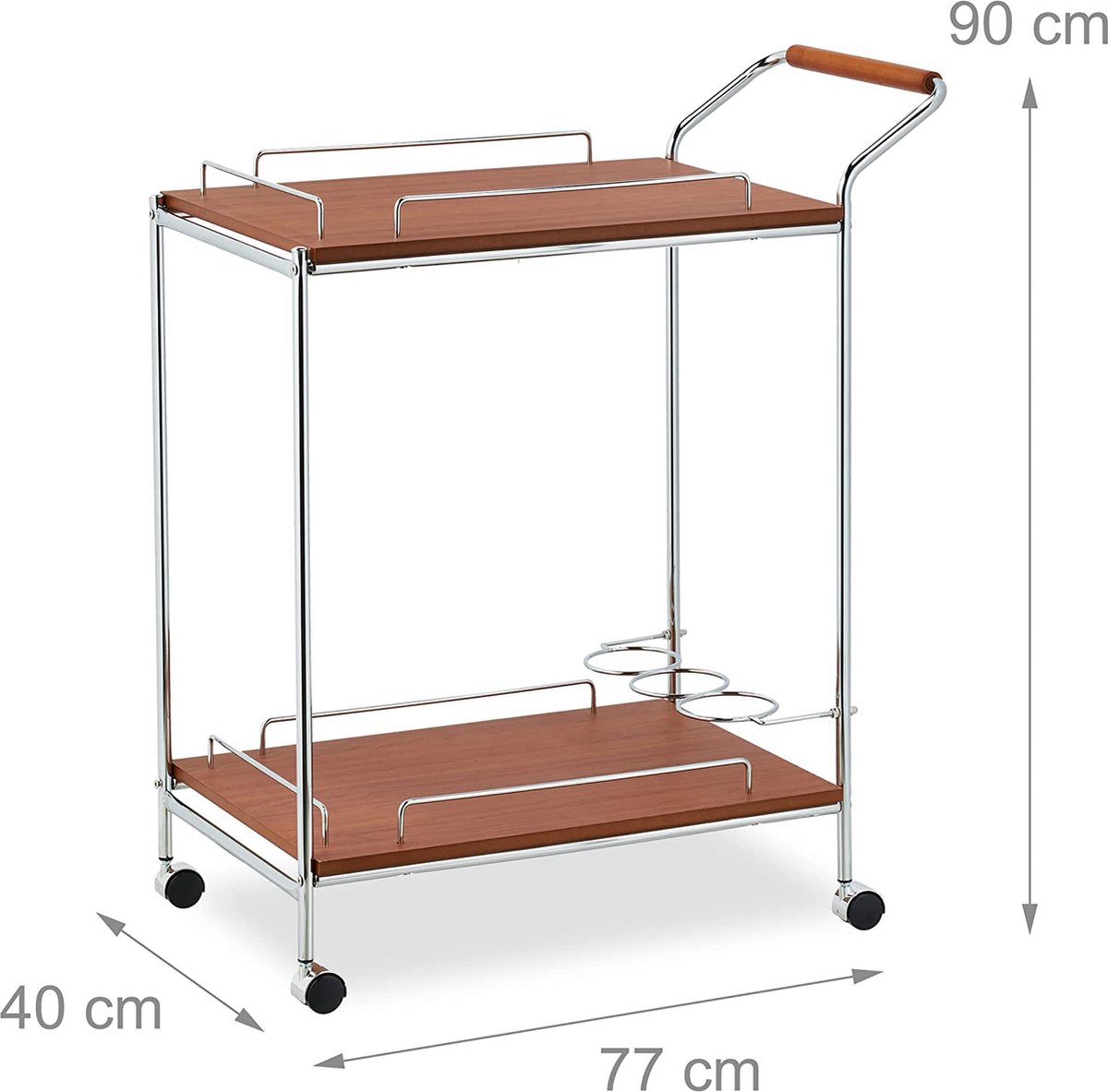 keukentrolley / serveerwagen, keukentrolley, keukenplank serving