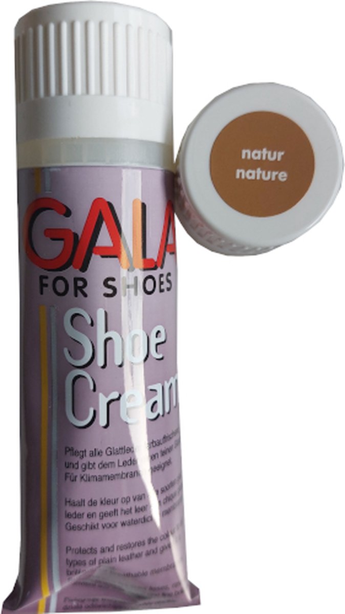 Gala Shoe Cream Tube - Nature - 75 ml (Schoenpoets - Schoensmeer)