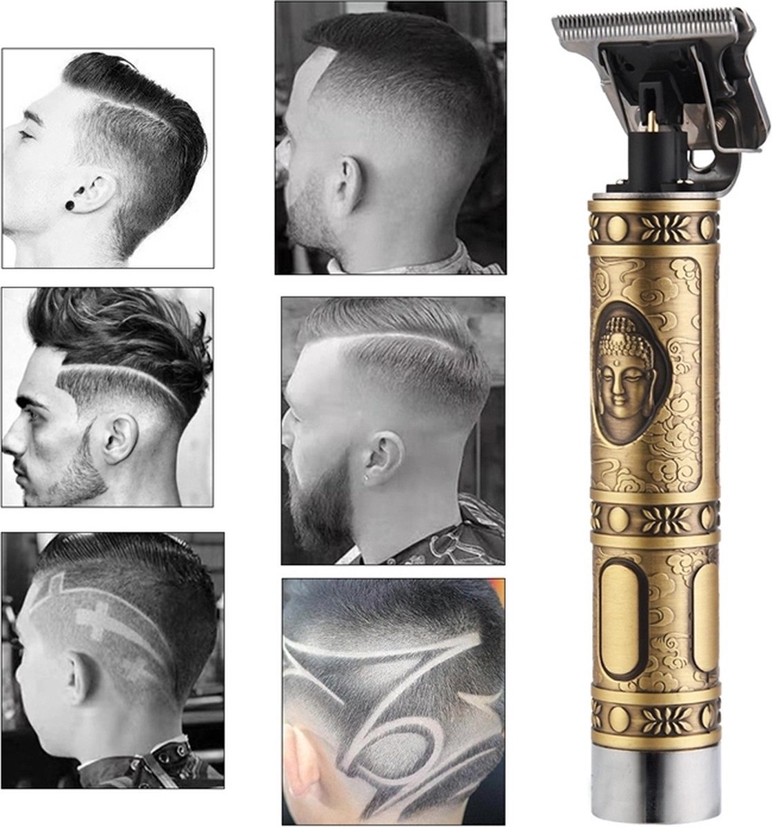 Tondeuse Mannen Baard/Haar - Elektrische Tondeuse Draadloze T-Outliner Tondeuse Trimmer