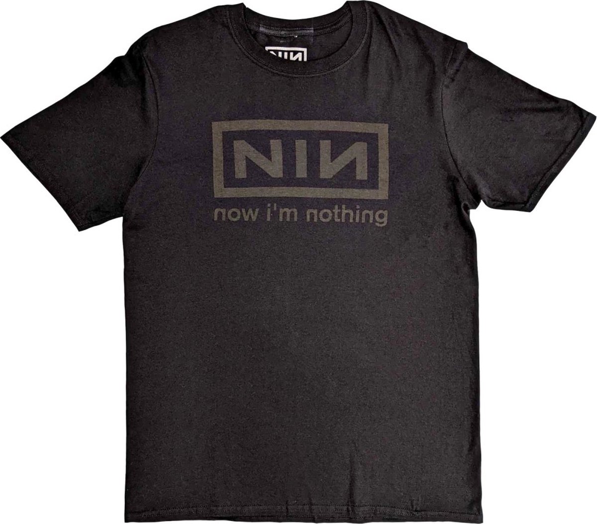 Nine Inch Nails - Now I'm Nothing Heren Tshirt - L - Grijs