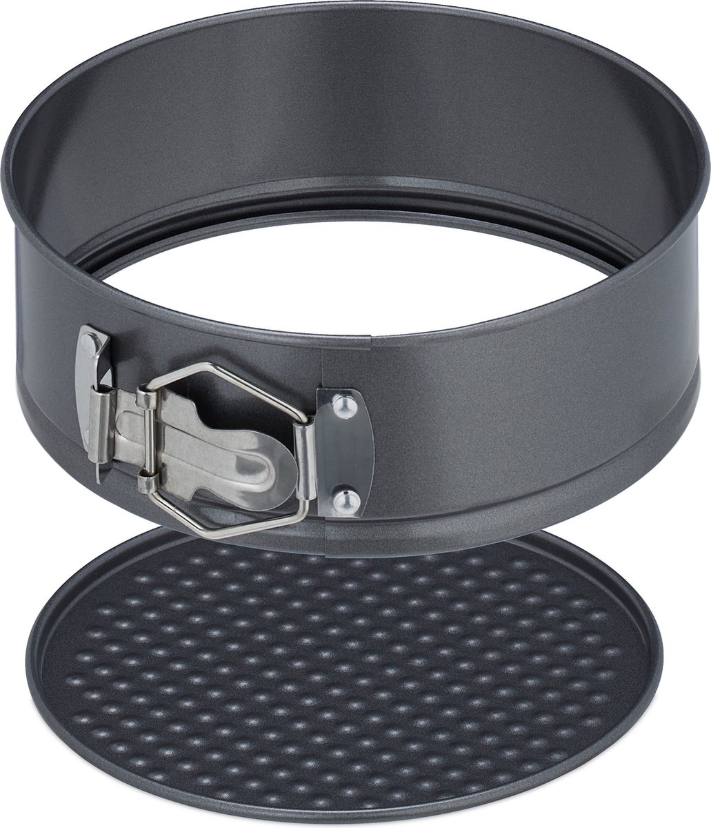 springvorm - 3-delige set - rond - Ø 14, 16, 18 cm - antiaanbaklaag - rvs - taartvorm – foto 7