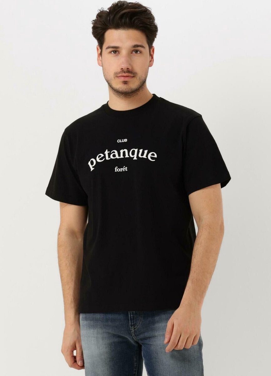 Forét Petanque Polo's & T-shirts Heren - Polo shirt - Zwart - Maat S