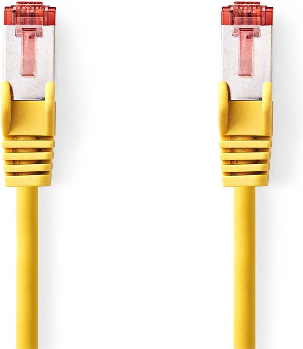 Nedis CAT6-kabel - RJ45 Male - RJ45 Male - S/FTP - 2.00 m - Rond - LSZH - Geel - Envelop