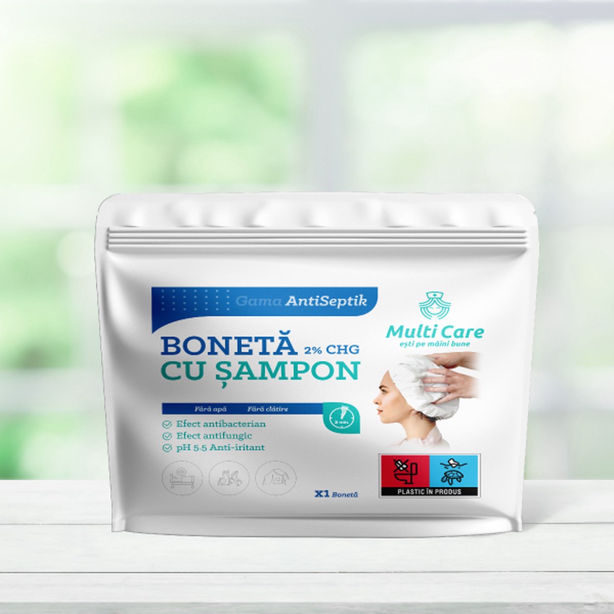 Shampoo (Bonnet & Shampoo 2in1) Antiseptik 2% CHG