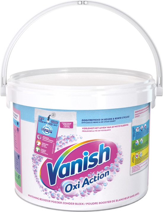 Vanish Oxi Action Whitening Booster Poeder - Vlekverwijderaar Voor Witte Was - 2,7 kg
