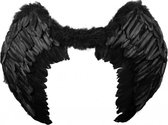 Engelen vleugels 80cm x 60cm veren zwart