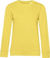 Organic Inspire Crew Neck Sweater Women B&C Collectie Yellow Fizz/Geel maat M