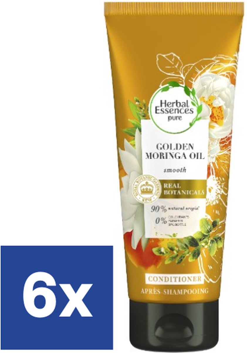 Herbal Essences Golden Moringa Oil Conditioner - 6 x 200 ml