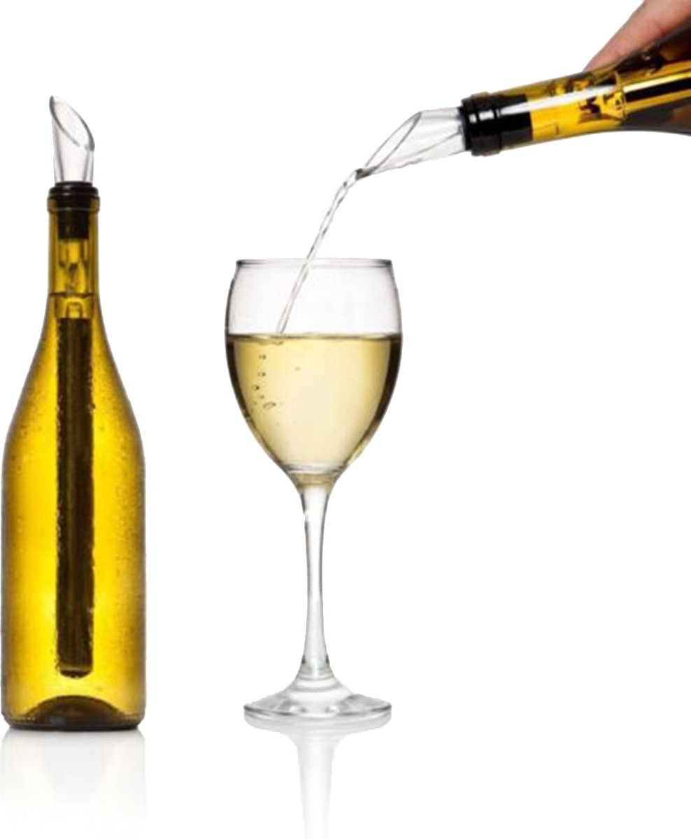Wijnkoeler Stick - Wijn Koeler Staaf - Fles Koelers - Schenktuit - Wijnschenker - Wine Cooler - Kerst Cadeautip & Sinterklaas Schoencadeau — cadeau in Kookcadeaus - foto 3