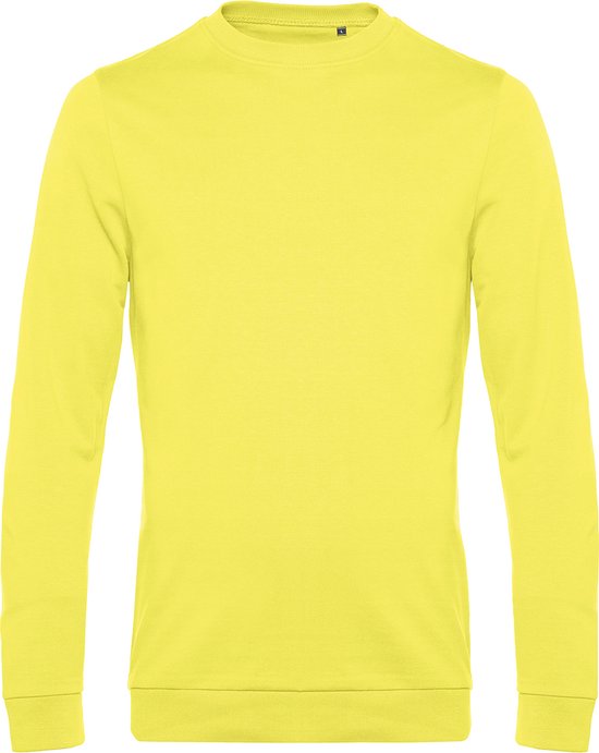 Sweater 'French Terry' B&C Collectie maat M Solar Yellow/Geel