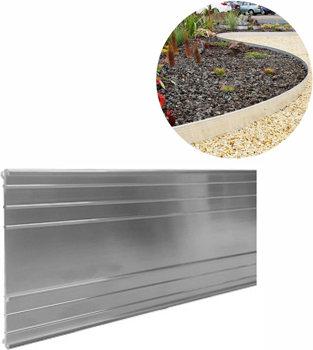Ultra sterk aluminium Borderrand 10-14-24 cm