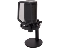 foto van Nor-Tec - Streaming Microfoon - Voor Podcasts en Gaming - Verstelbare Volume - LED Verlichting - Mute Knop - Youtube - Twitch - Bekend van TikTok