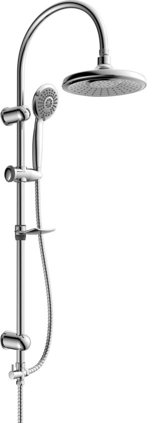 Foto: Sanisupreme inbouw plafond doucheset blackline series 2 weg 25 cm regendouche rond mat zwart