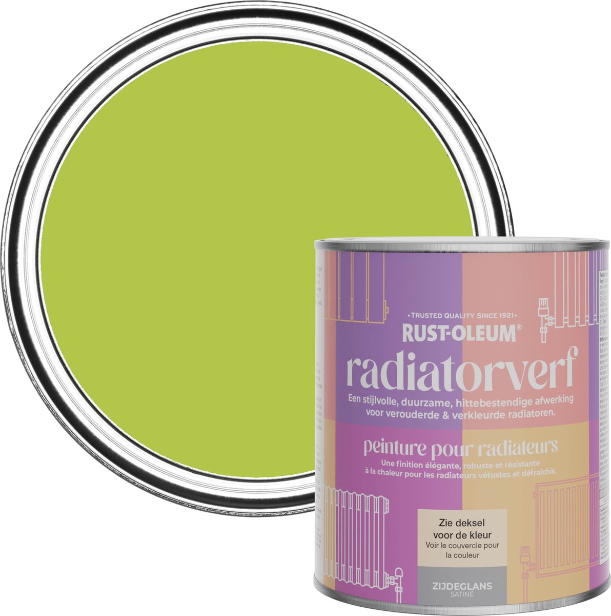 Rust-Oleum Groen Radiatorverf Zijdeglans - Limoen 750ml