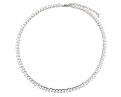 Ketting met Munten - RVS - Lengte 39-44 cm - Zilverkleurig