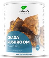 Nature's Finest Chaga paddestoel poeder | Een geneeskrachtige paddenstoel met vele genezende werkingen - Versterkt het immuunsysteem, Anti-stress, Verbetert de geestelijke vermogens, Voorkomt vroegtijdige veroudering