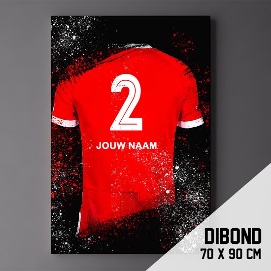 Aanpassing Tot stand brengen Lijken AZ Alkmaar - Poster - Schilderij - Voetbal Shirt Op Dibond 70 x 90 cm +  ophangsysteem... | bol.com