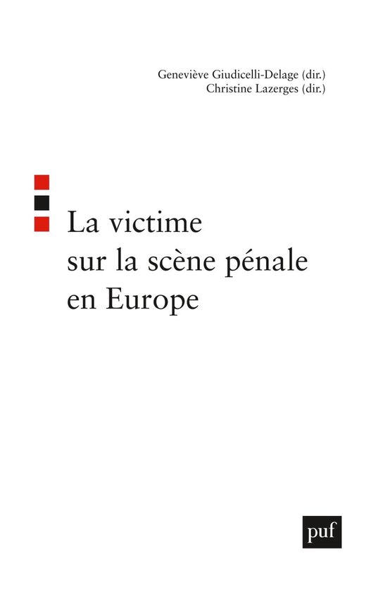 La victime sur la scène pénale en Europe - cover