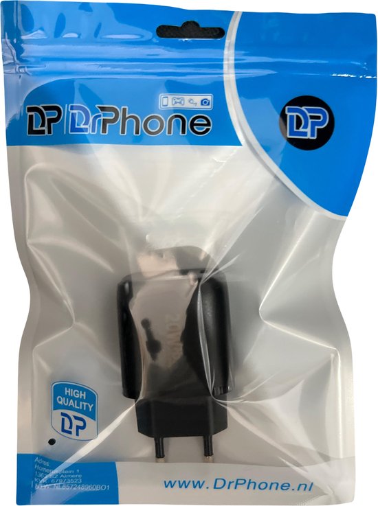 DrPhone HALO-N2 - 20W Oplader met USB-C PD + QC 3.0 USB Lader - 80% - 35 minuten - Stekker Voor Smartphone / Tablet - Zwart van DrPhone — afbeelding 5